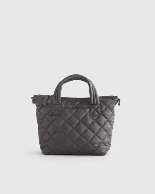 Quince Multicolor Transit Quilted Small Crossbody Tote, Recycled Polyester