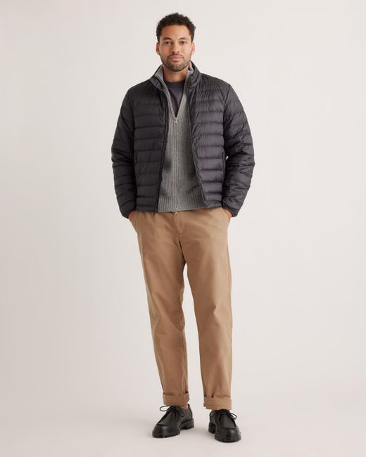 Quince Gray Lightweight Down Packable Puffer Jacket, Recycled Polyester for men