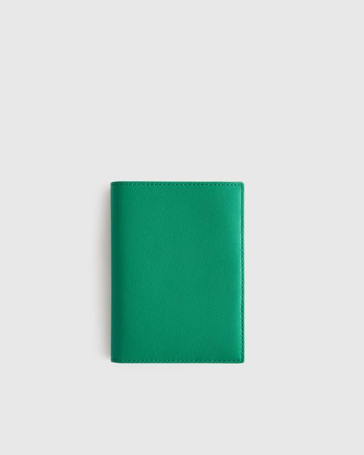 Quince Green Nappa Leather Rfid Blocking Passport Holder