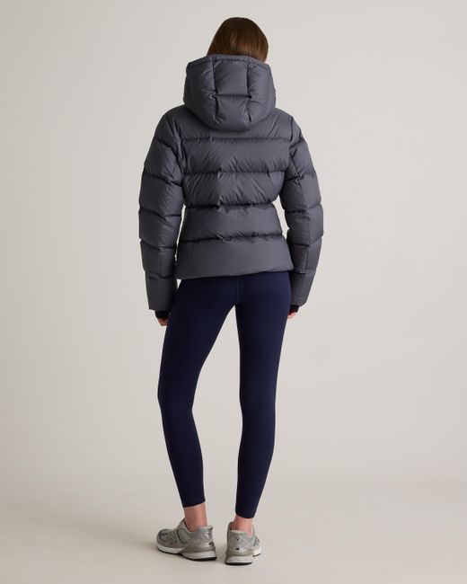 Quince Blue Responsible Down Cinch Waist Puffer Jacket, Recycled Polyester
