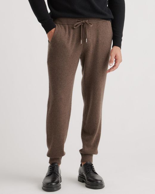 Quince Cashmere Joggers in Brown for Men