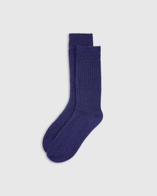 Quince Blue Cashmere Trouser Sock