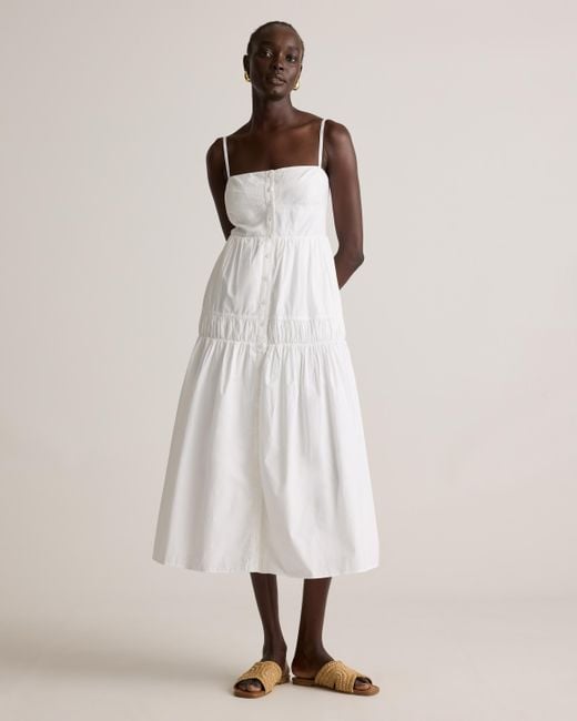 spaghetti strap cotton maxi dress SAVANNA Maxi Cotton Sundress with Thin Straps