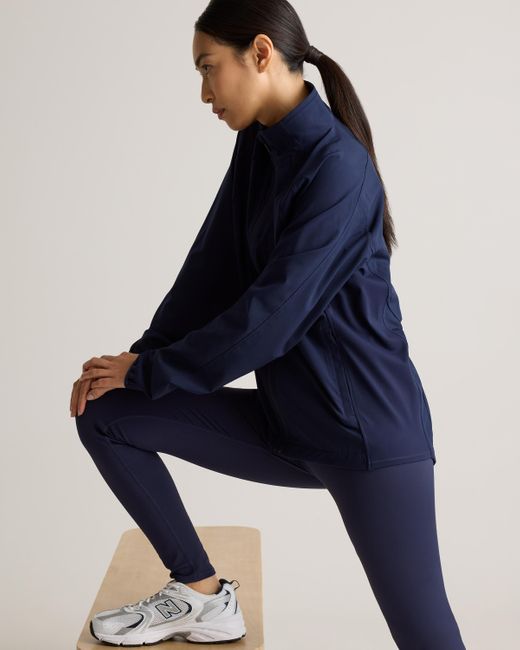 Quince Blue Race Day Full-Zip Jacket, Recycled Polyester