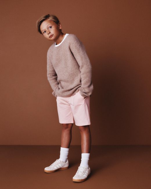 Quince Pink French Terry Short, Organic Cotton