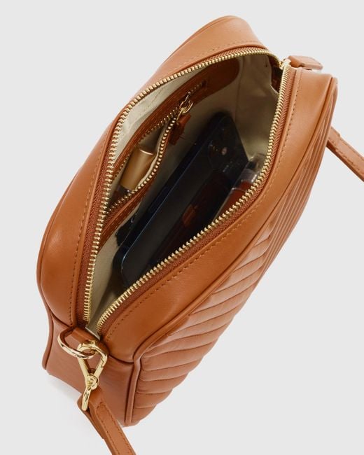 Quince Italian Leather Quilted Crossbody Bag in Brown Lyst