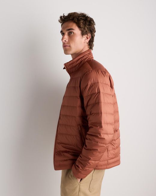 Quince Brown Lightweight Down Packable Puffer Jacket, Recycled Polyester for men