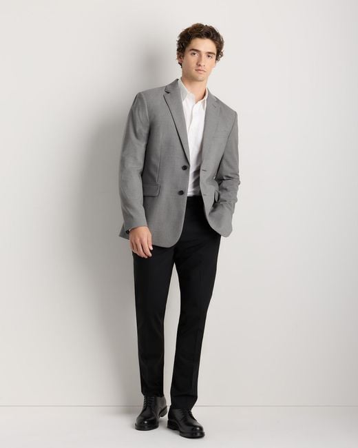 Quince Gray Stretch Wool Blazer for men