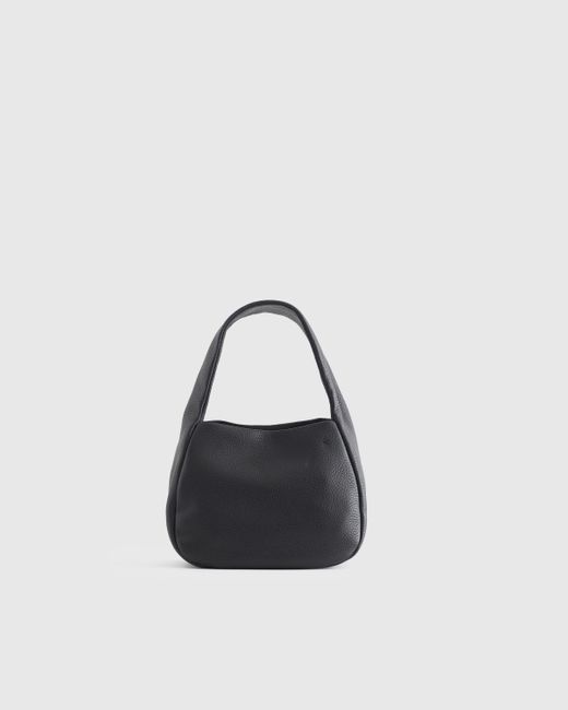 Quince Italian Leather Mini Bow Bag in Black | Lyst
