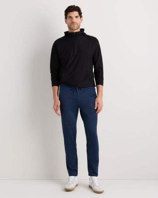 Quince Blue Flowknit Performance Pants, Recycled Polyester for men