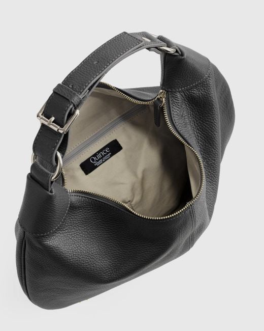 Quince Italian Leather Shoulder Bag in Black Lyst