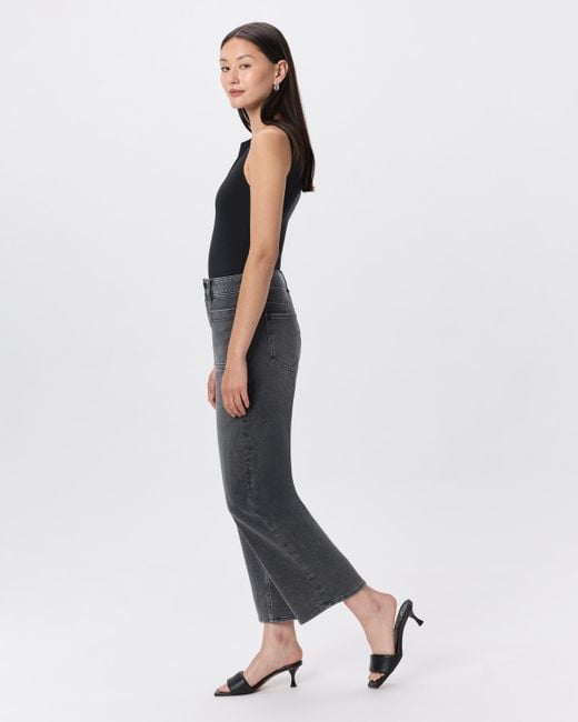 Quince Blue Bella Stretch Patch Pocket Wide Leg Jeans, Organic Cotton
