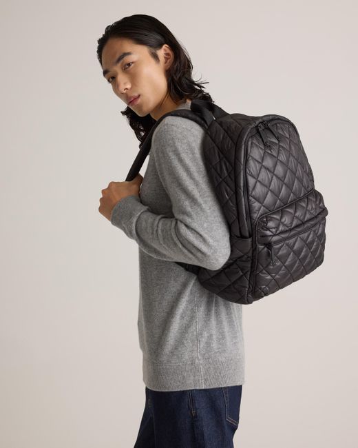 Quince Gray Transit Quilted Commuter Backpack, Nylon