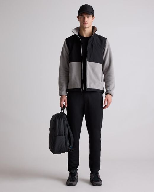 Quince Gray Polar Fleece Full-Zip Jacket, Recycled Polyester for men