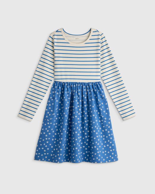 cotton fit and flare dress with sleeves White Cotton Fit & Flare Midi Dress main image 1
