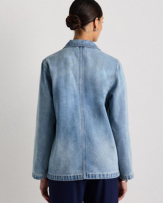 Quince Blue Denim Chore Jacket, Organic Cotton
