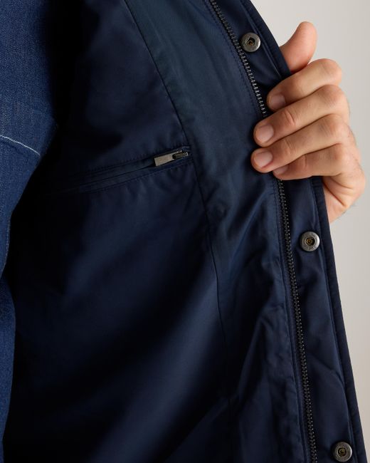 Quince Blue Featherless Quilted Vest, Nylon for men