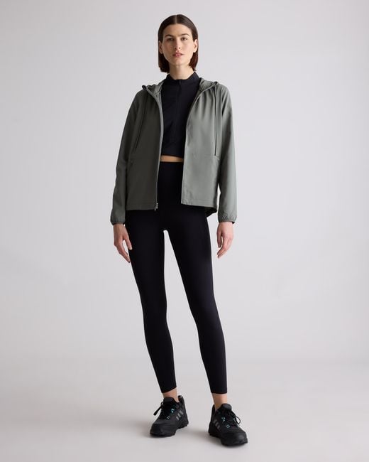 Quince Gray Micro Ripstop Packable Hike Jacket, Polyester