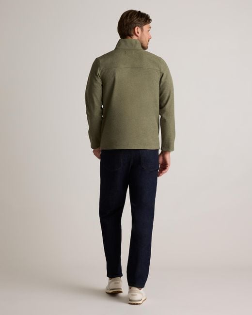 Quince Green Softshell Fleece-Lined Full-Zip Jacket, Recycled Polyester for men