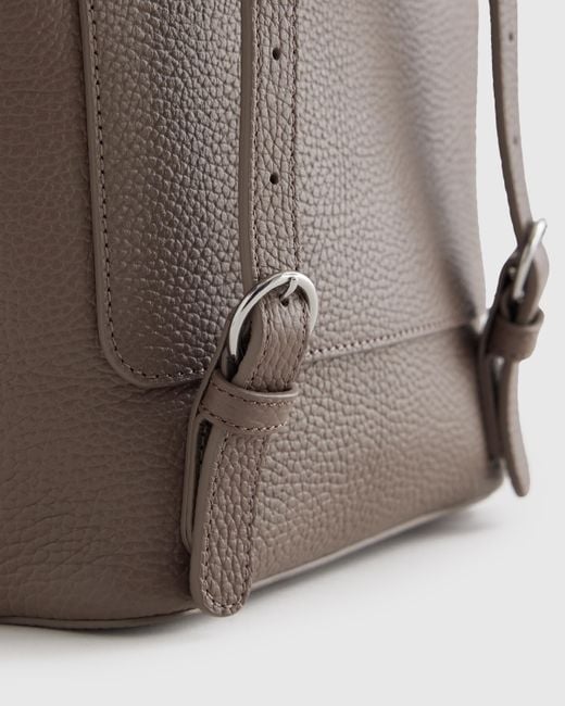 Quince Brown Italian Leather Small Backpack