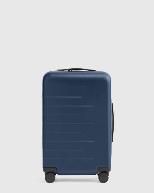 Quince Blue Expandable Small Carry-On Suitcase, Polycarbonte