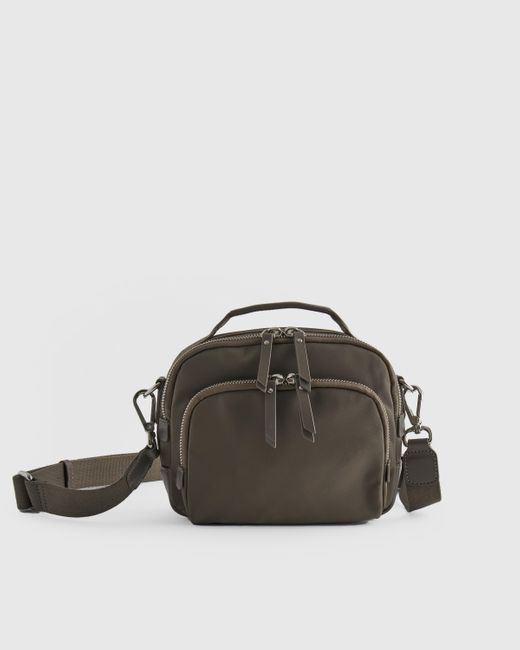 Quince Revive Nylon Camera Crossbody in Brown Lyst