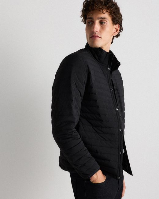 Quince Black Responsible Down Quilted Jacket, Nylon for men