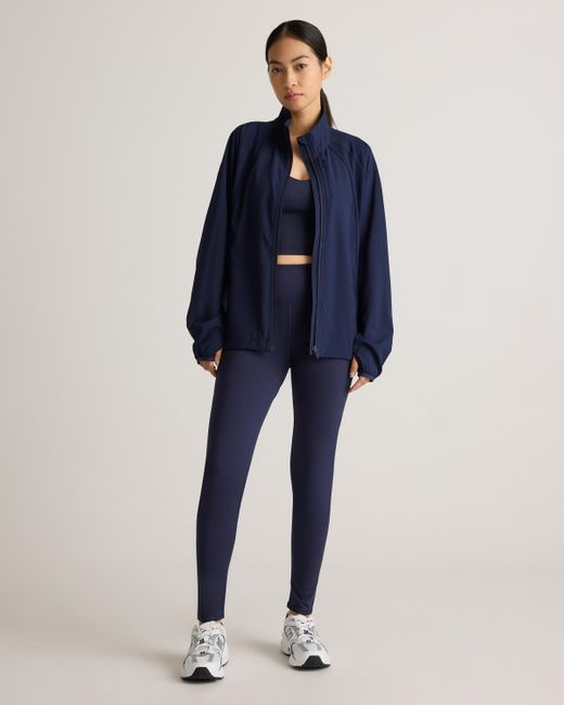 Quince Blue Race Day Full-Zip Jacket, Recycled Polyester