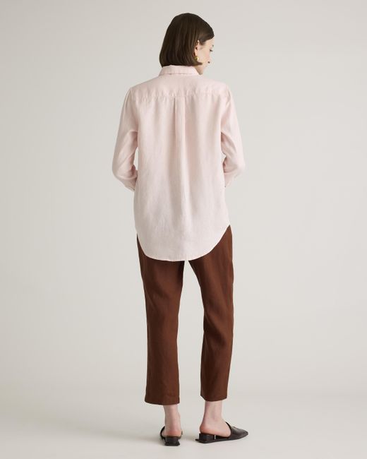 Quince Pink Long Sleeve Shirt