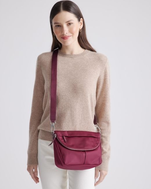 Quince Revive Nylon Foldover Crossbody in Purple Lyst