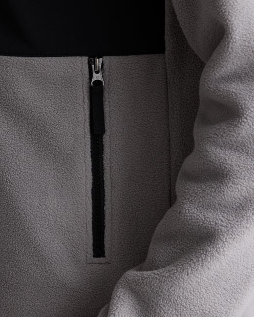 Quince Gray Polar Fleece Full-Zip Jacket, Recycled Polyester for men
