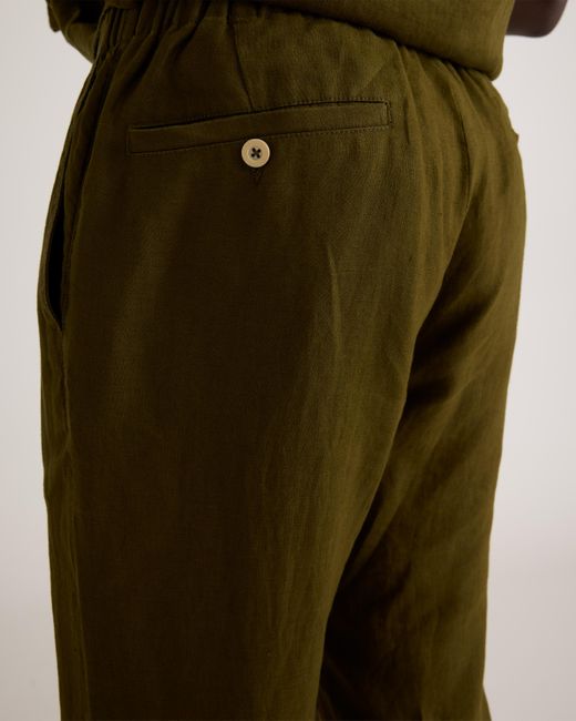 Quince Green 100% European Linen Pants for men