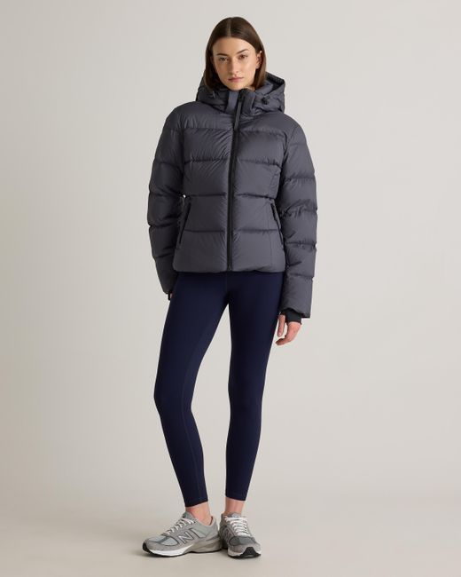 Quince Blue Responsible Down Cinch Waist Puffer Jacket, Recycled Polyester