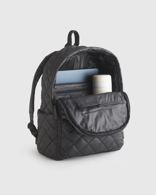 Quince Gray Transit Quilted Commuter Backpack, Nylon
