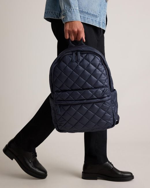 Quince Transit Quilted Commuter Backpack, Nylon in Blue | Lyst