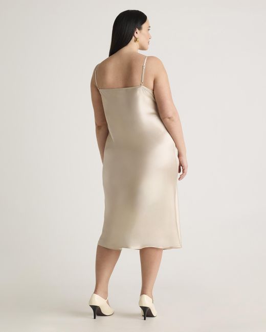 Quince Natural Slip Dress, Silk