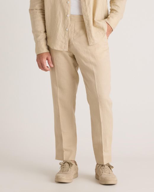 Quince Natural 100% European Linen Dress Pants for men