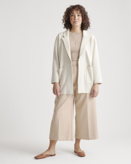 Quince Knit Blazer in Natural Lyst