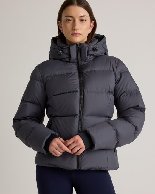 Quince Blue Responsible Down Cinch Waist Puffer Jacket, Recycled Polyester