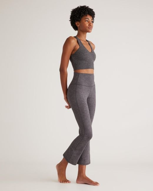 Quince Multicolor Ultra-Soft Cropped Bootcut Pant, Polyester