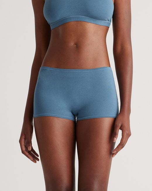 Quince Black Boyshort, Organic Cotton