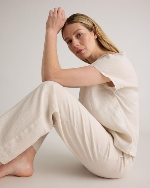 Quince Natural 100% European Linen Pajama Set