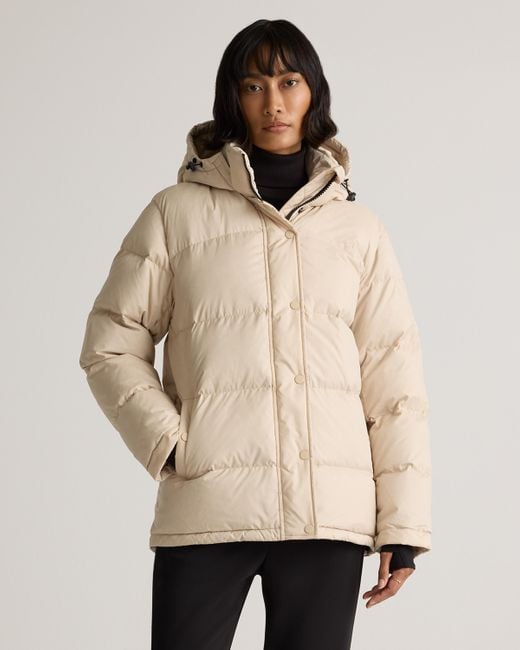 Quince Natural Responsible Down Puffer Jacket, Recycled Polyester