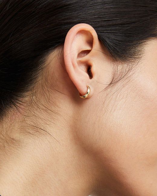 Quince Metallic Bold 14K Hoop Earrings Earrings