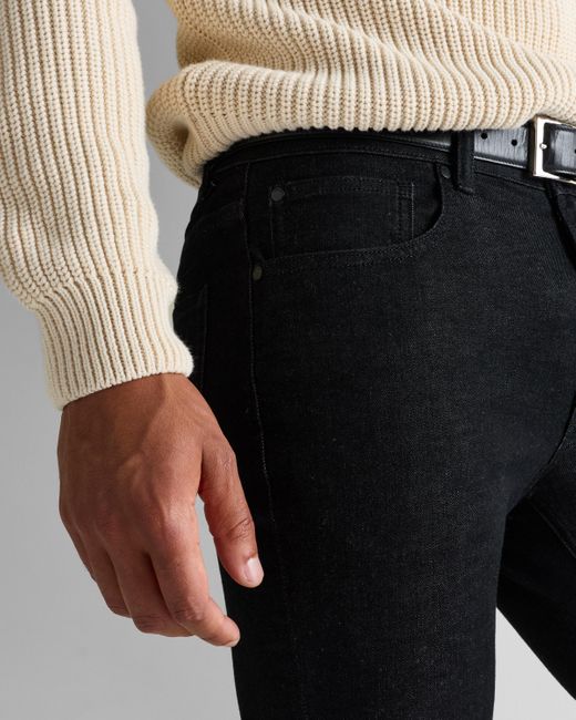 Quince Black Warren Coolmax Slim Jeans, Cotton for men