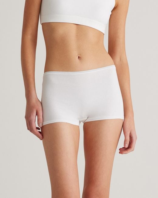 Quince Black Boyshort, Organic Cotton