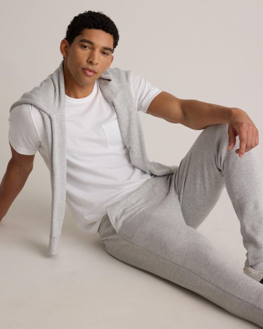 Quince Black Supersoft Fleece Jogger, Lenzing Modal for men