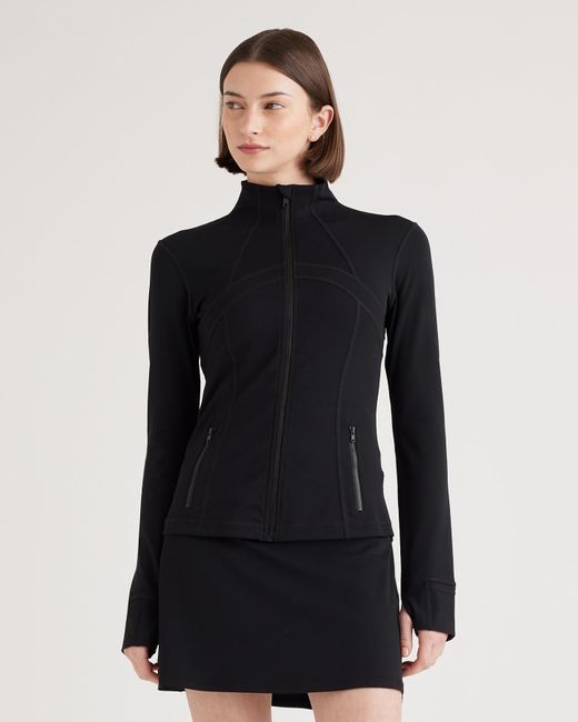 Quince Ultra-Form Slim Fit Jacket, Nylon/Spandex in Black | Lyst