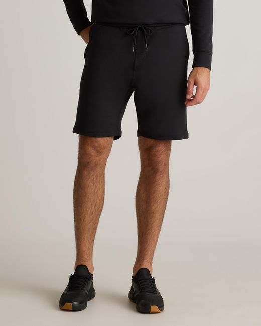 Quince Black Supersoft Fleece 7.5 Inch Sweatshort, Lenzing Modal for men