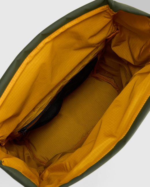 Quince Green Weatherproof Roll-Top Backpack, Recycled Polyester for men